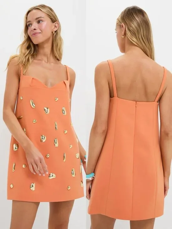 alexis tangerine larsen mini dress Alexis Larsen Dress in Tangerine